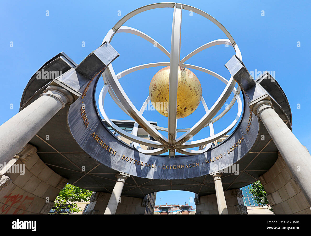 Swirle Pavilion (1998) sculpteur- Raf Fulcher. Newcastle uponTyne Banque D'Images