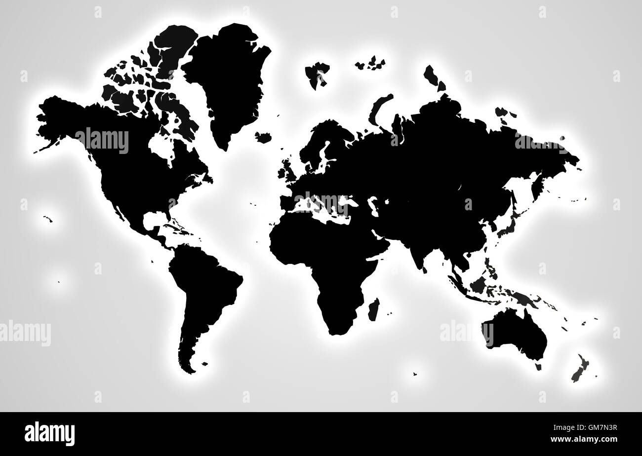 Carte du monde des affaires Banque D'Images