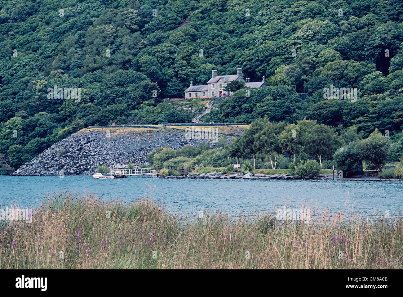 Ancienne carrière de l'hôpital le Welsh National Slate Museum de Padarn Country Park au Pays de Galles. Banque D'Images