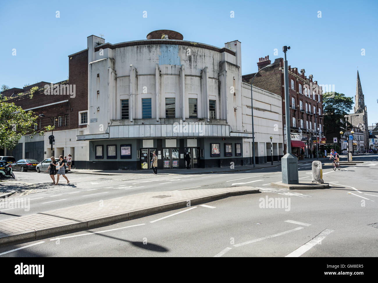 L'extérieur de l'ancien cinéma Cineworld Hammersmith sur King Street, London, W6. Banque D'Images