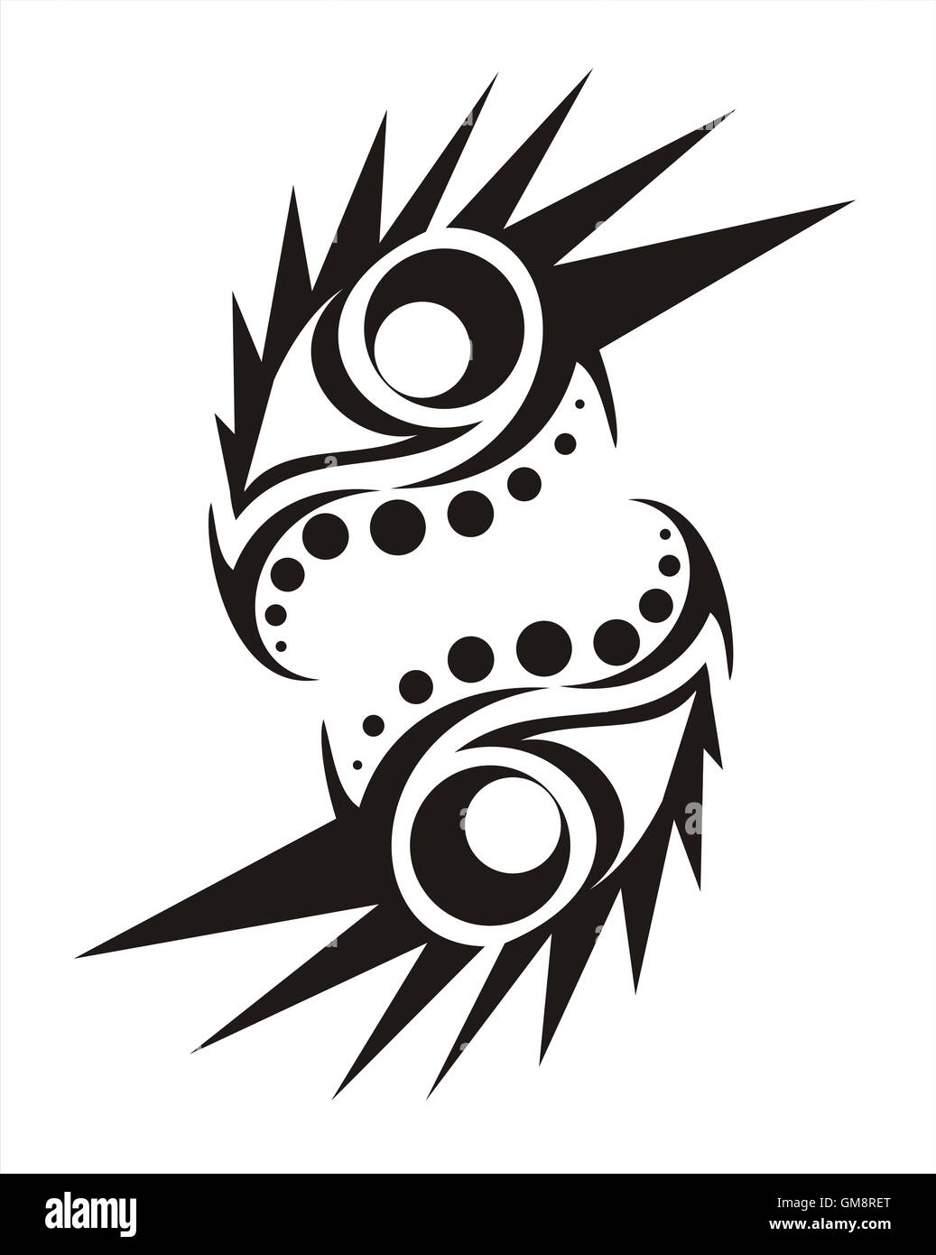 tatouage tribal Banque D'Images