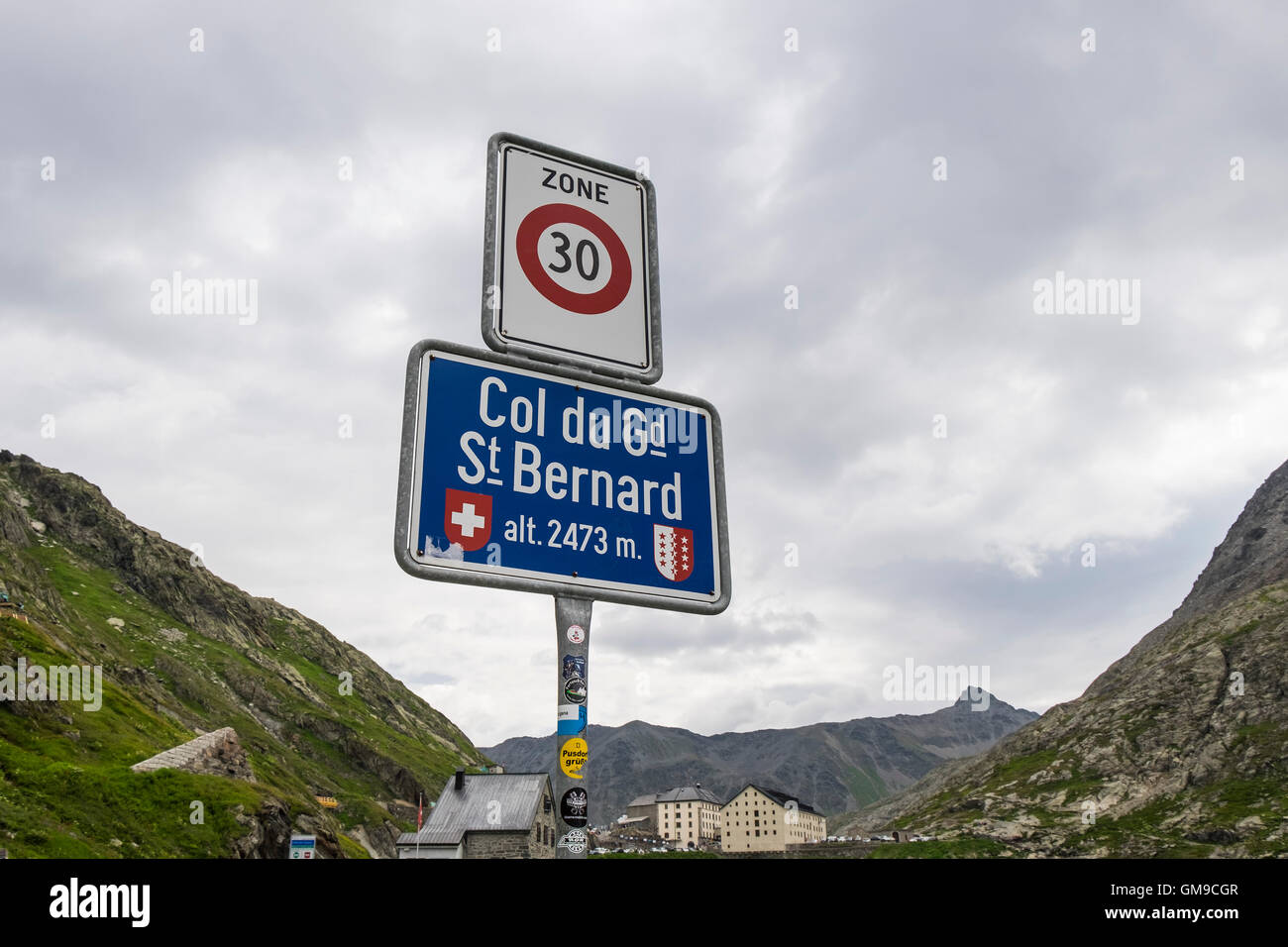 L'Italie, Val d'Aoste, vallée d'Aoste, Gran San Bernardo col, paysage Banque D'Images