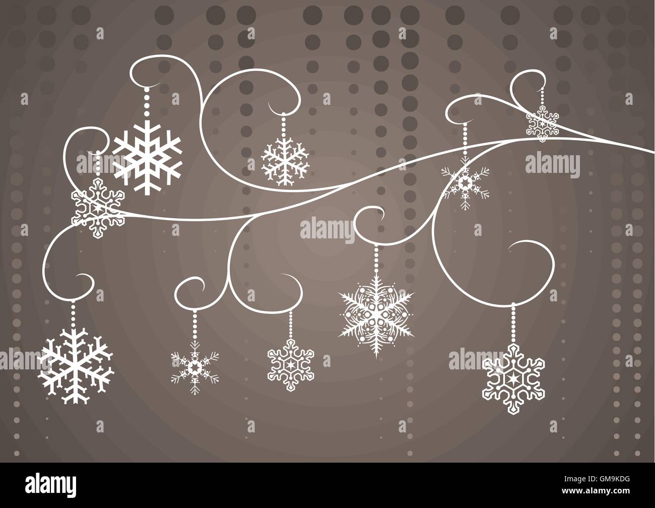 Fleurs de Noël Illustration de Vecteur