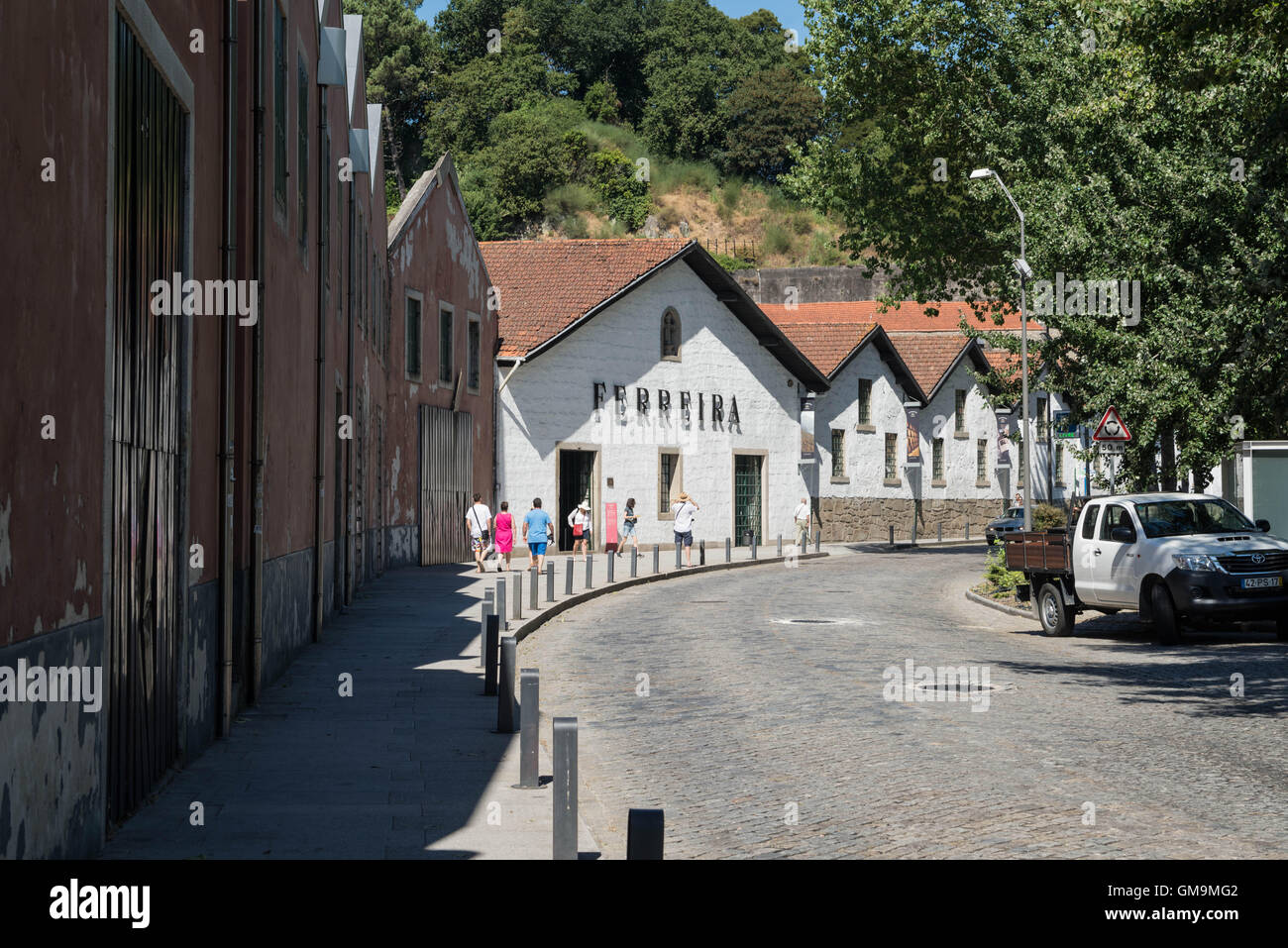 Port Wine Lodges en Vila Nova de Gaia, Portugal Banque D'Images