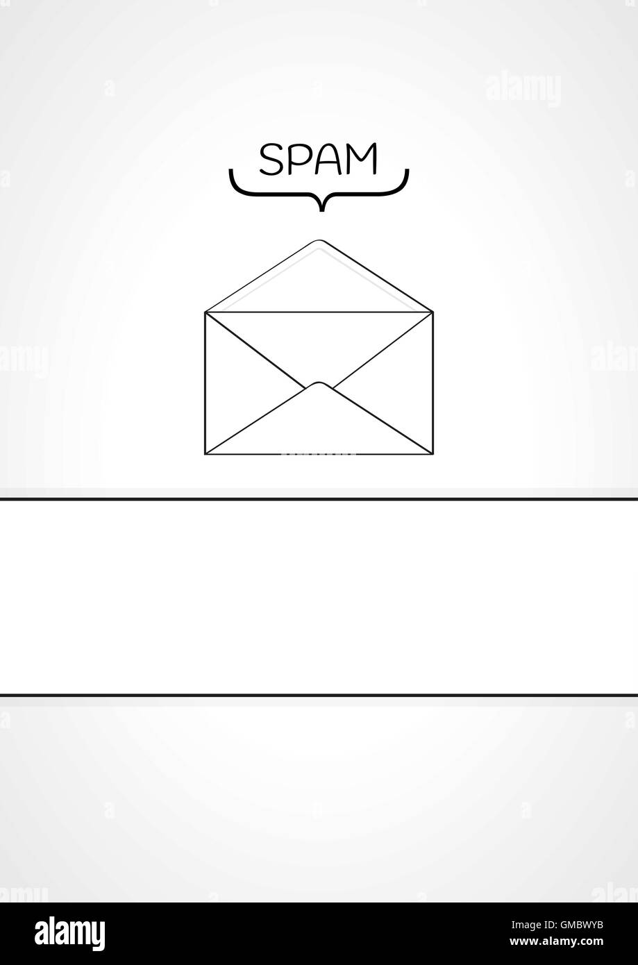 enveloppe de spam Illustration de Vecteur