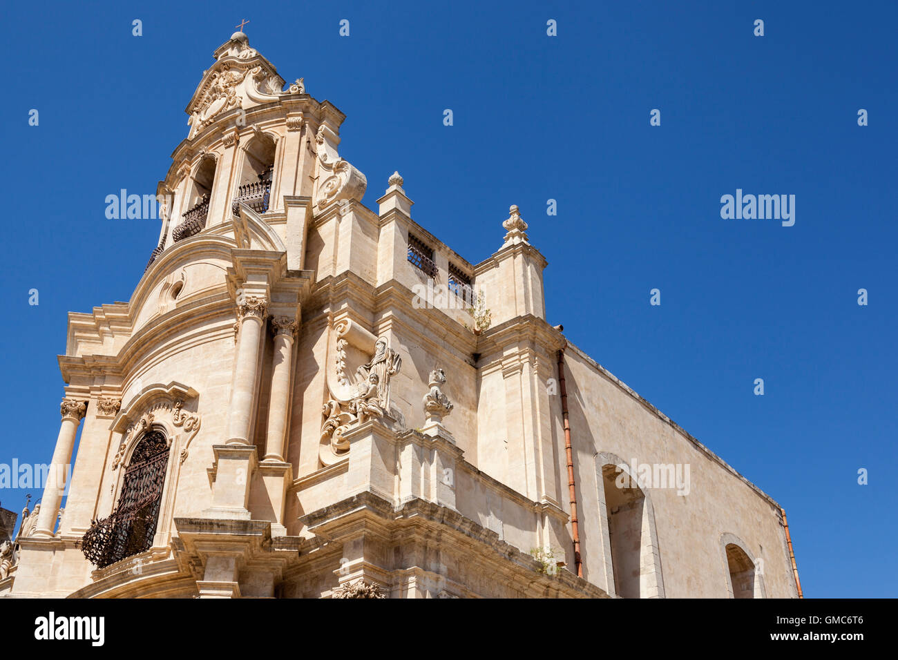 Église de Saint Joseph, Chiesa di San Giuseppe, Piazza Pola, Ragusa Ibla, Siracusa, Sicile, Italie Banque D'Images
