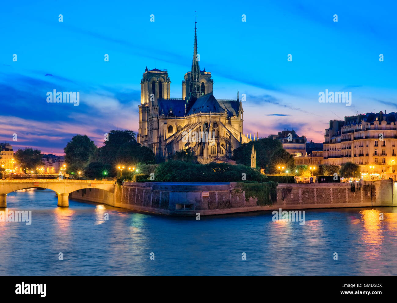 Cathédrale Notre Dame de Paris, France Banque D'Images