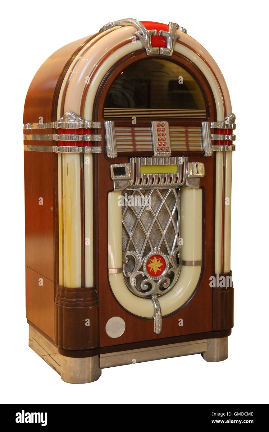 Vieux Jukebox Music Player Banque D'Images