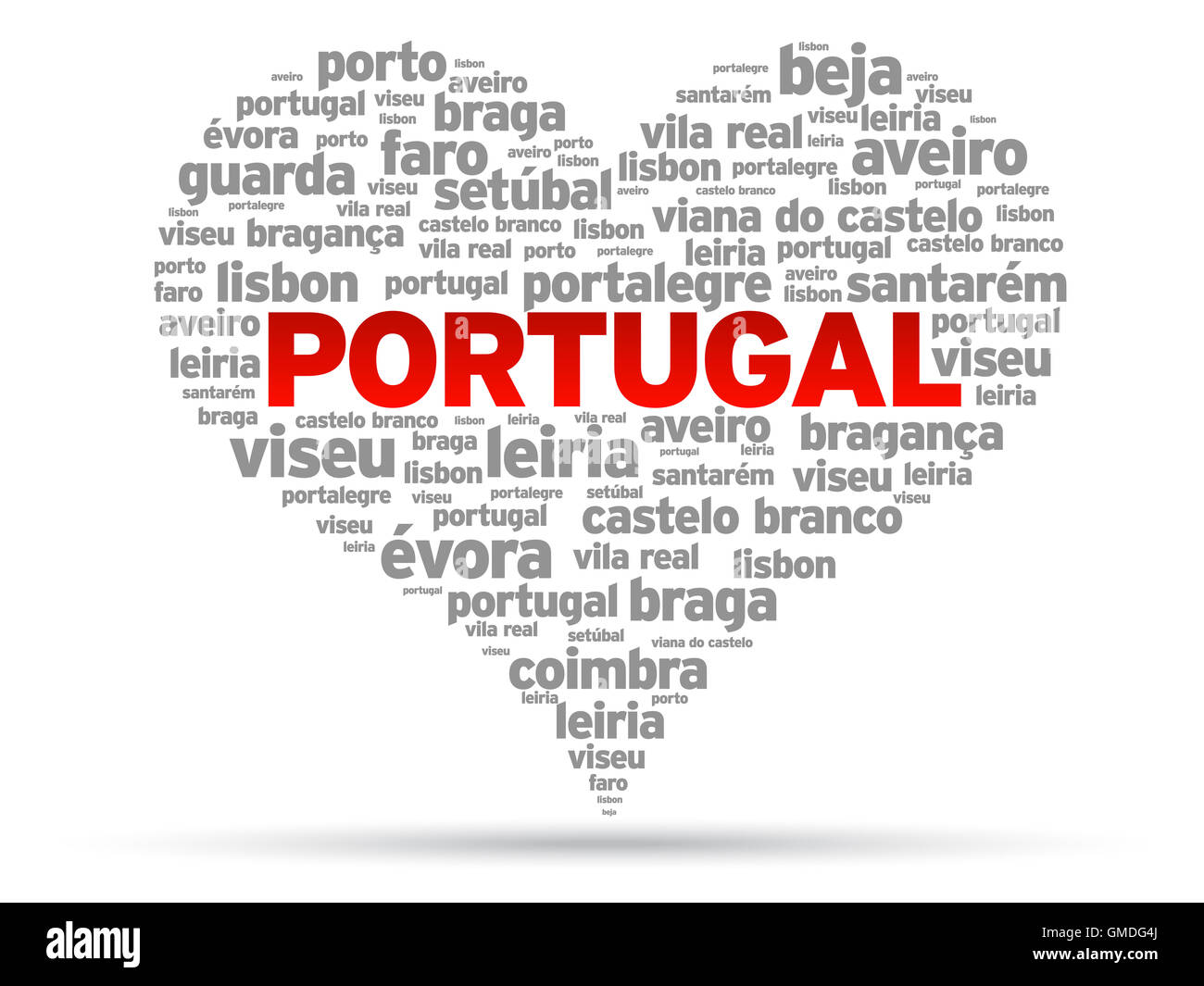 J’aime le Portugal Banque D'Images