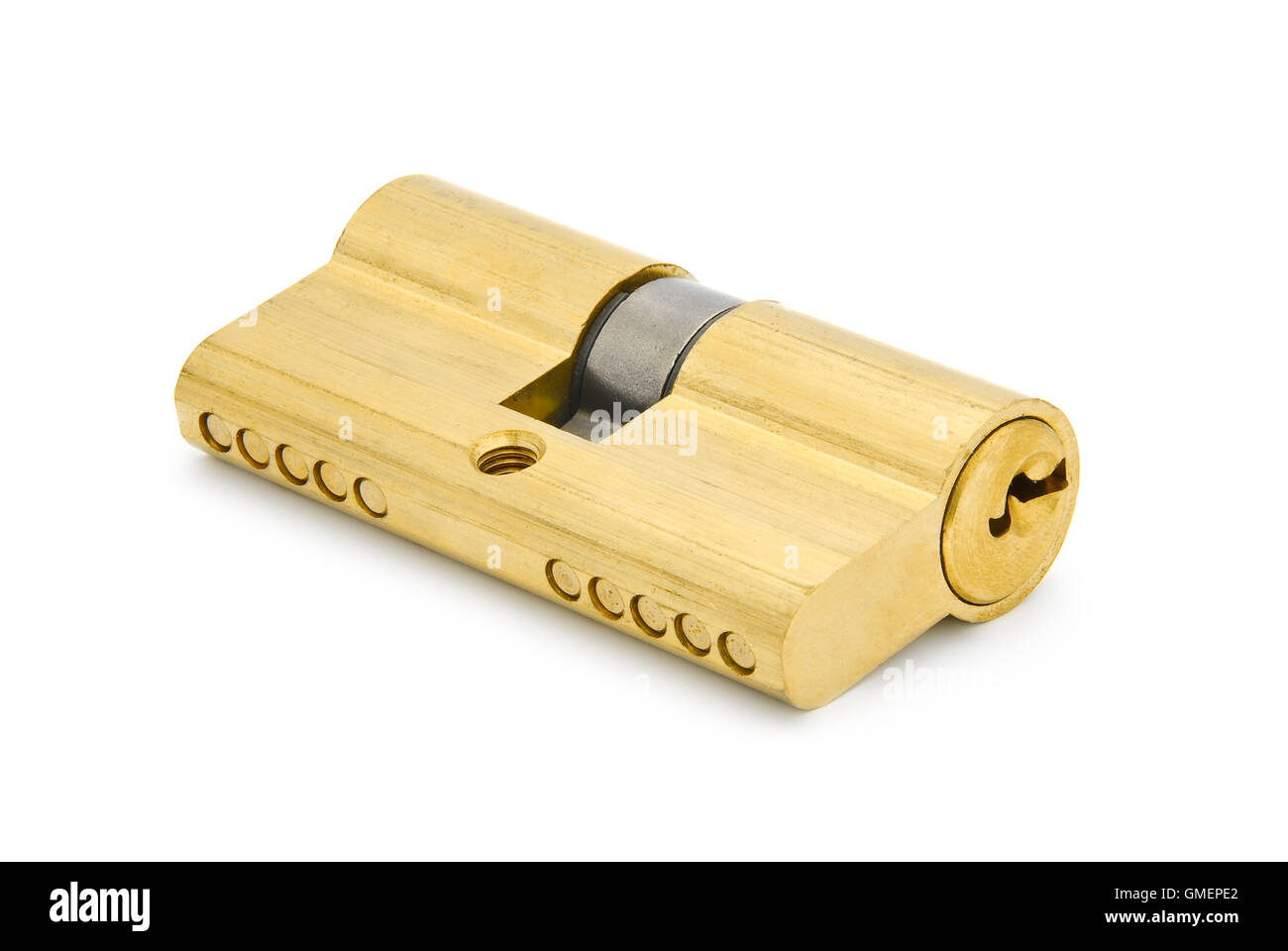 Cylindre de serrure isolated Banque D'Images