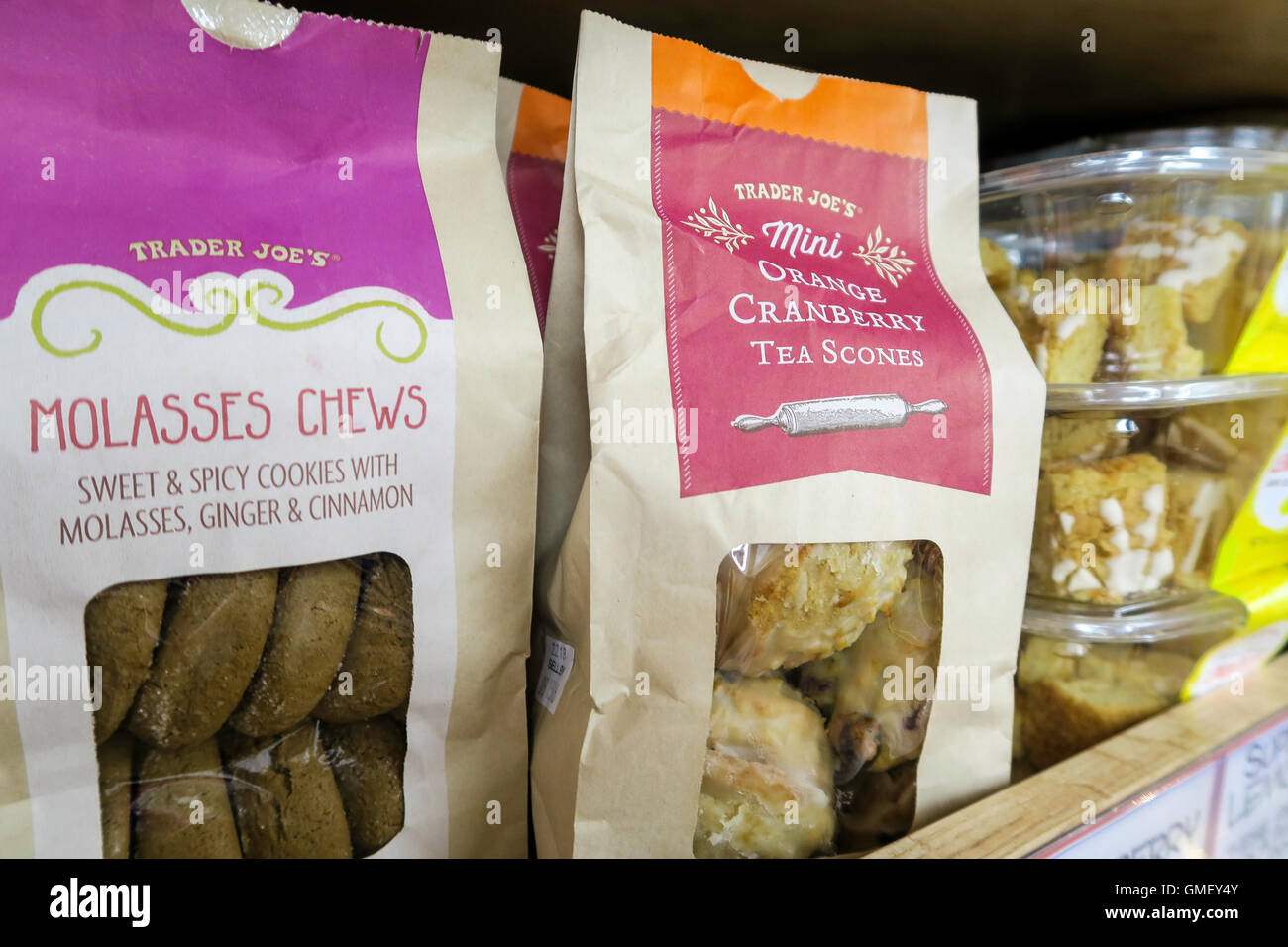 Traite de cookie, Trader Joe's Épicerie spécialisée, NYC Banque D'Images