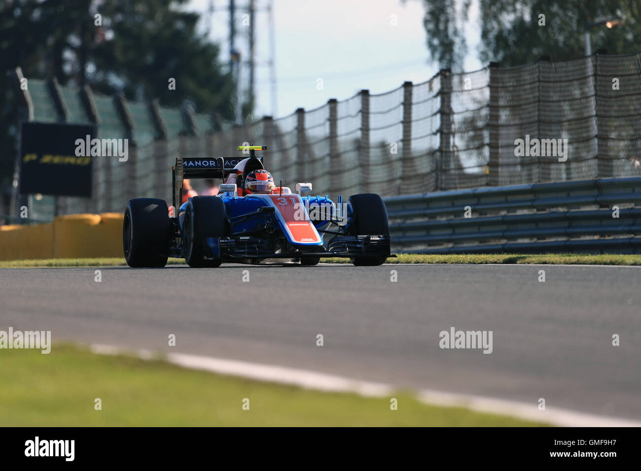 Spa-Francorchamps, Belgique. Août 26, 2016. F1 Grand Prix de Belgique. la pratique libre 24. Manor Racing MRT05 &# x2013 ; Esteban Ocon Credit : Action Plus Sport/Alamy Live News Banque D'Images