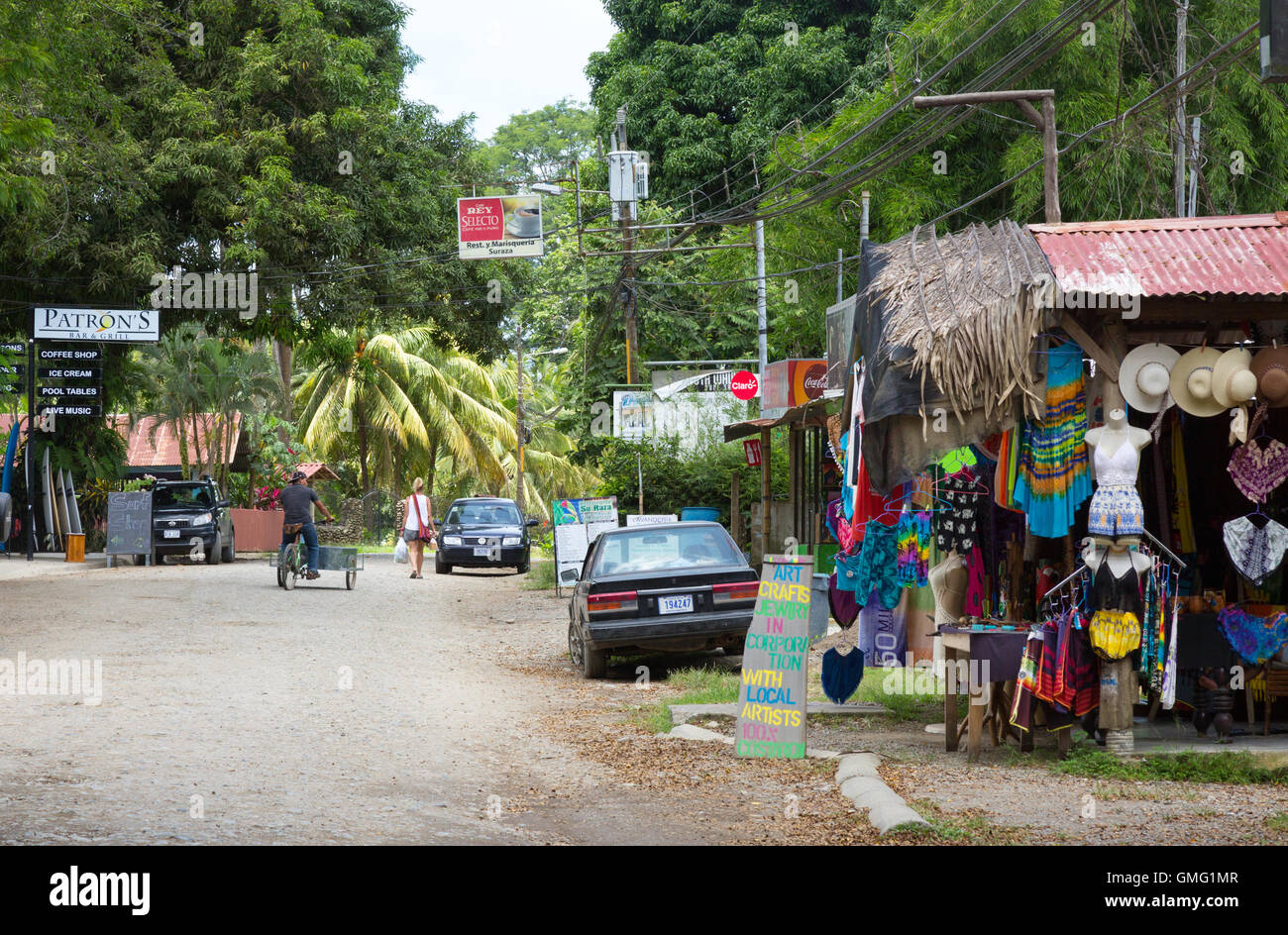 Scène de rue, ville dominical, le Costa Rica, Amérique Centrale ...