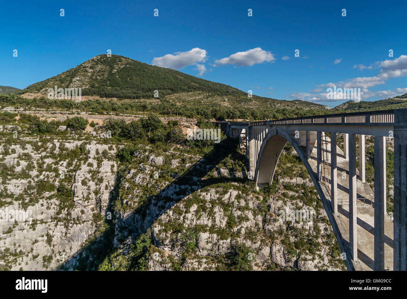 Grand Canyon du Verdon, George du Verdon, Pont de la Artuby,Pont de l'Artuby, Provence-Alpes-Côte d'Azur, France, Banque D'Images