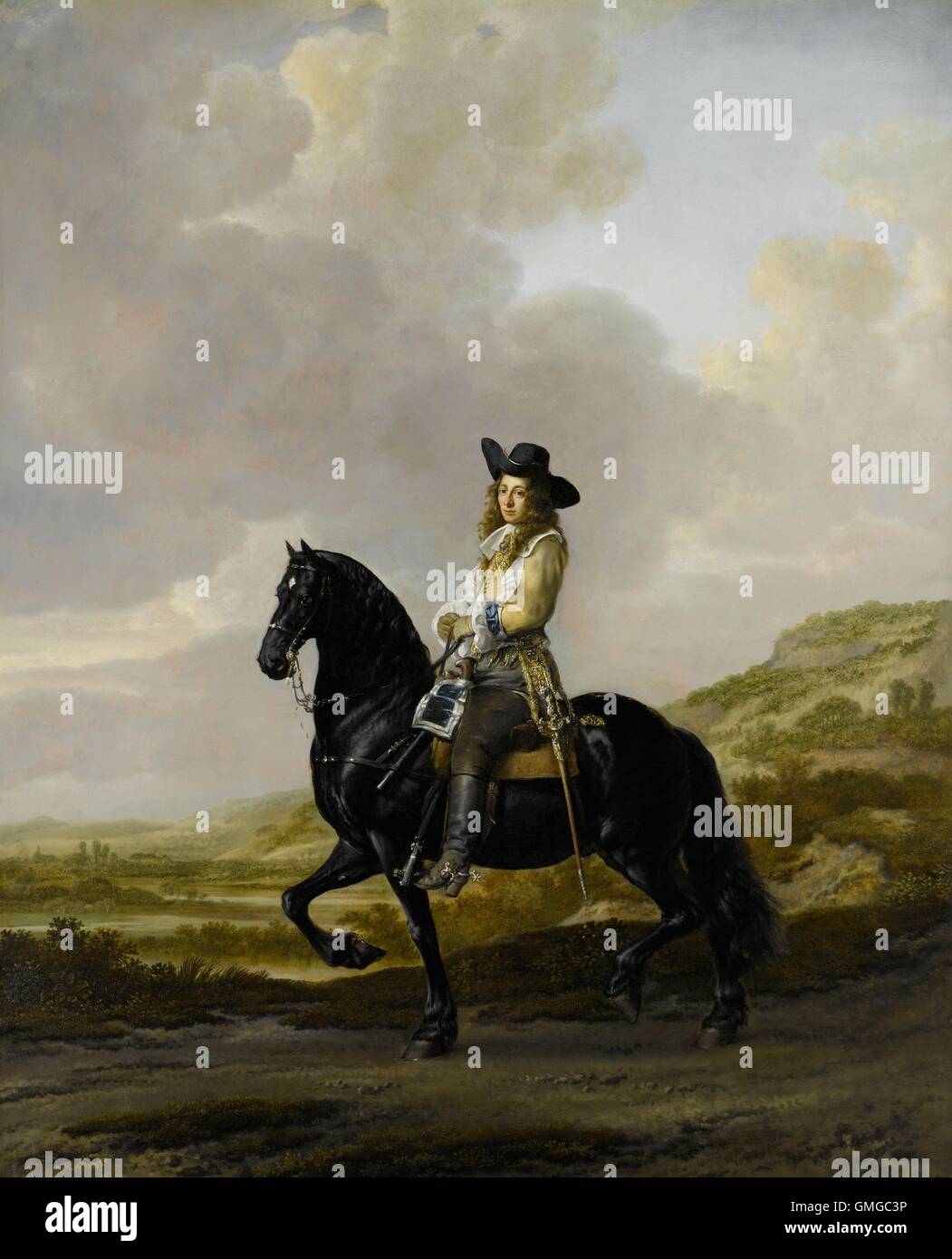 Pieter Schout à cheval, par Thomas de Keyser, 1660, la peinture hollandaise, huile sur cuivre. Pieter Schout, shérif de Hagestein, équitation dans un paysage de dunes (BSLOC 2016 3 134) Banque D'Images Pieter Schout à cheval, par Thomas de Keyser, 1660, la peinture hollandaise, huile sur cuivre. Pieter Schout, shérif de Hagestein, équitation dans un paysage de dunes (BSLOC 2016 3 134) Banque D'Images