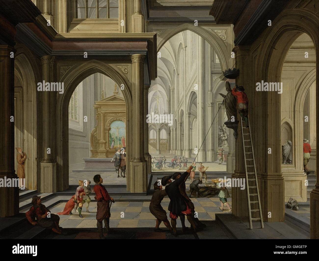 L iconoclasme Dans Une glise Par Dirck Van Delen 1630 La Peinture Hollandaise Huile Sur 