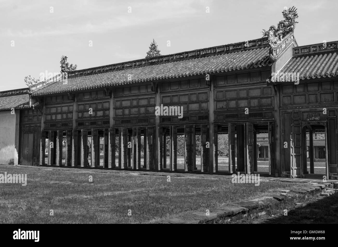 L'intérieur de la citadelle. La Cité Interdite impériale. Hue, Vietnam. Banque D'Images