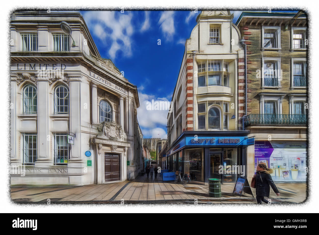 Le centre-ville de Norwich Banque D'Images