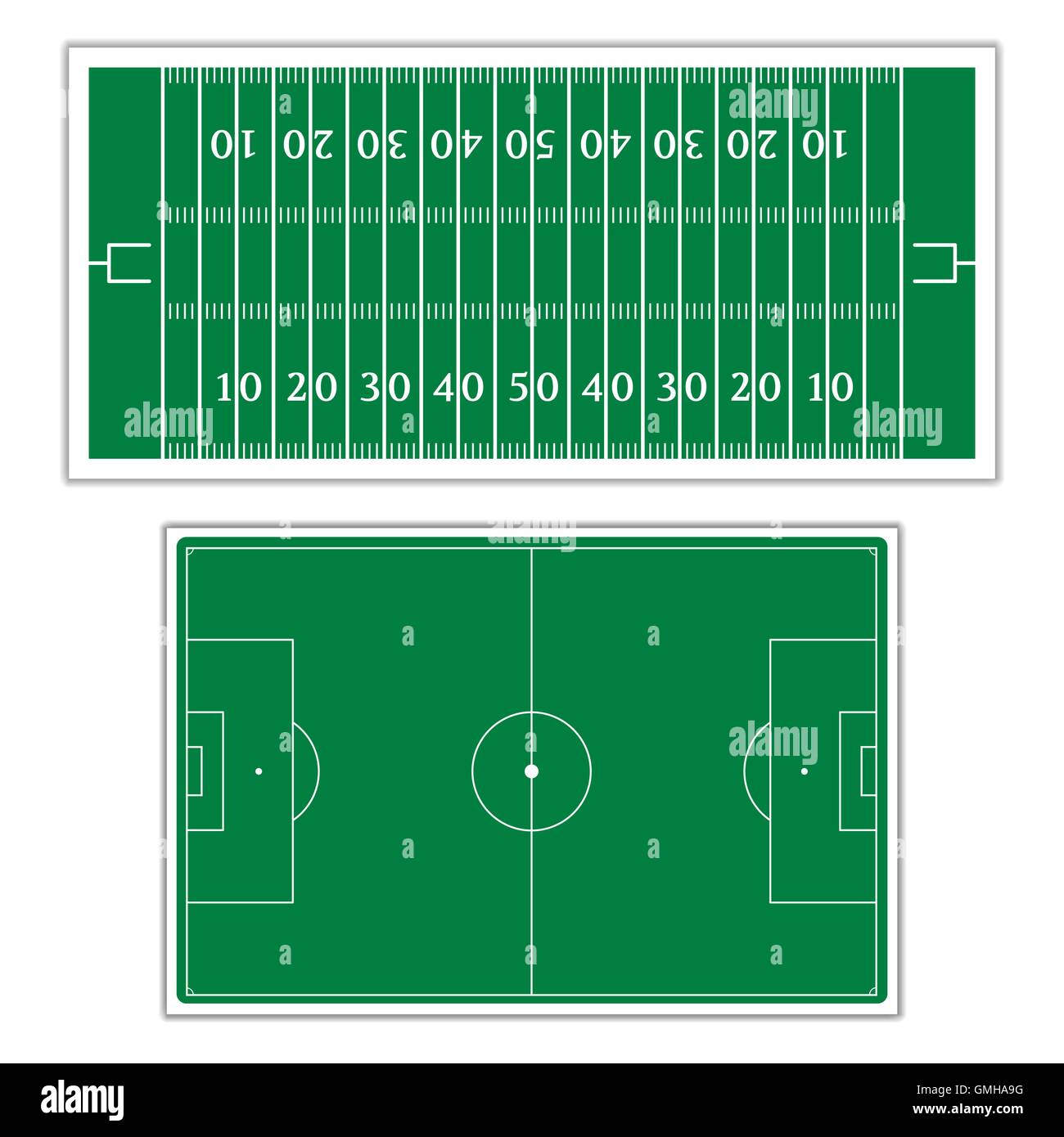 Champ pour jouer au football, vector illustration. Illustration de Vecteur