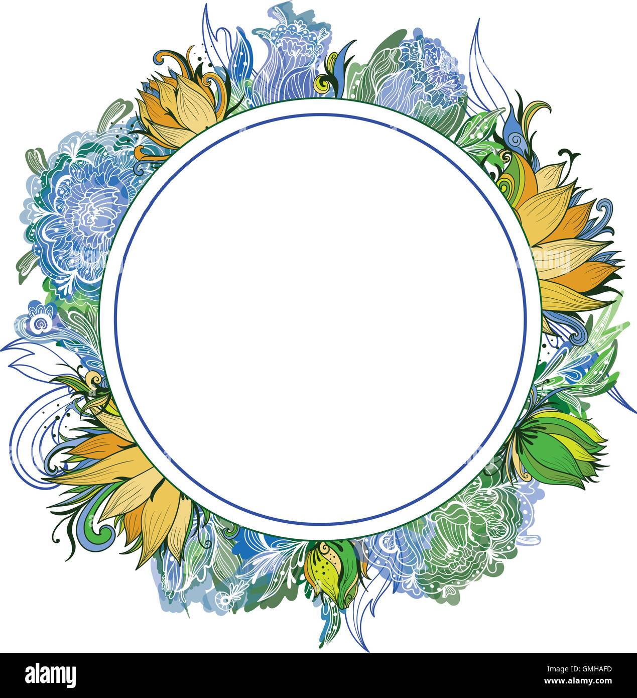 Arrangement floral vecteur d'été Illustration de Vecteur