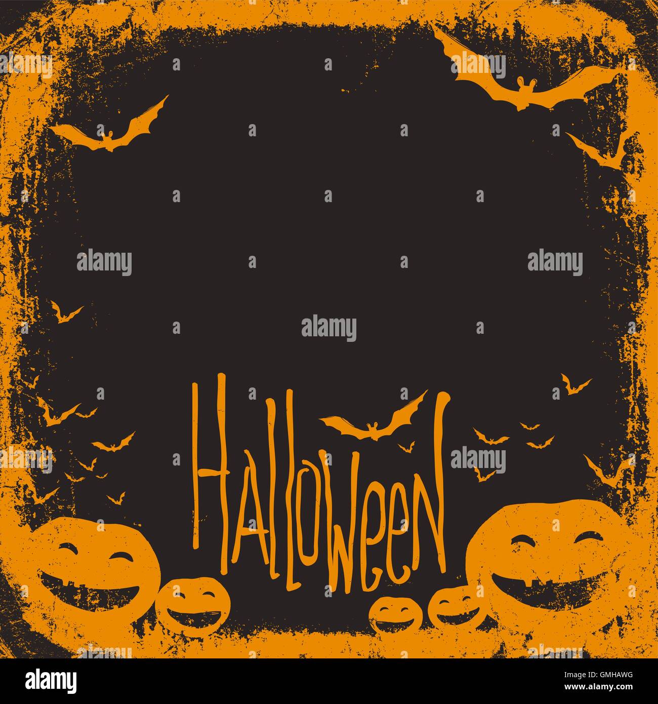 Thème de l'Halloween avec l'espace pour le texte d'arrière-plan Illustration de Vecteur