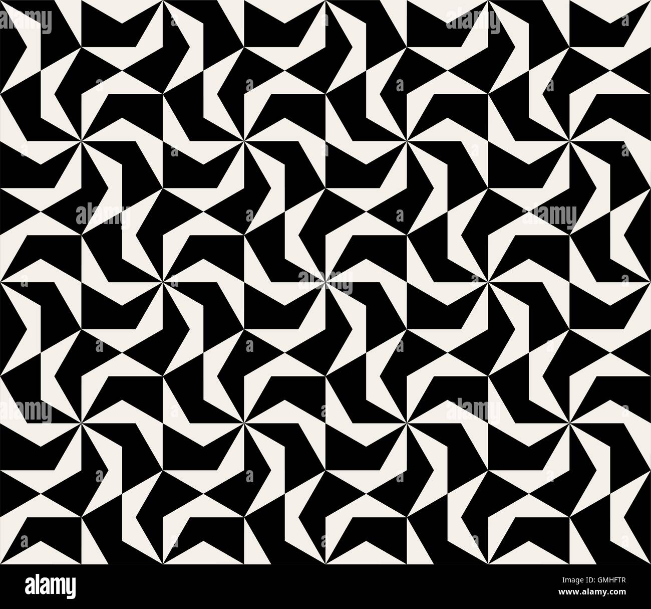 Noir et blanc transparent vecteur géométrique abstrait Spirale hexagonale Illustration de Vecteur