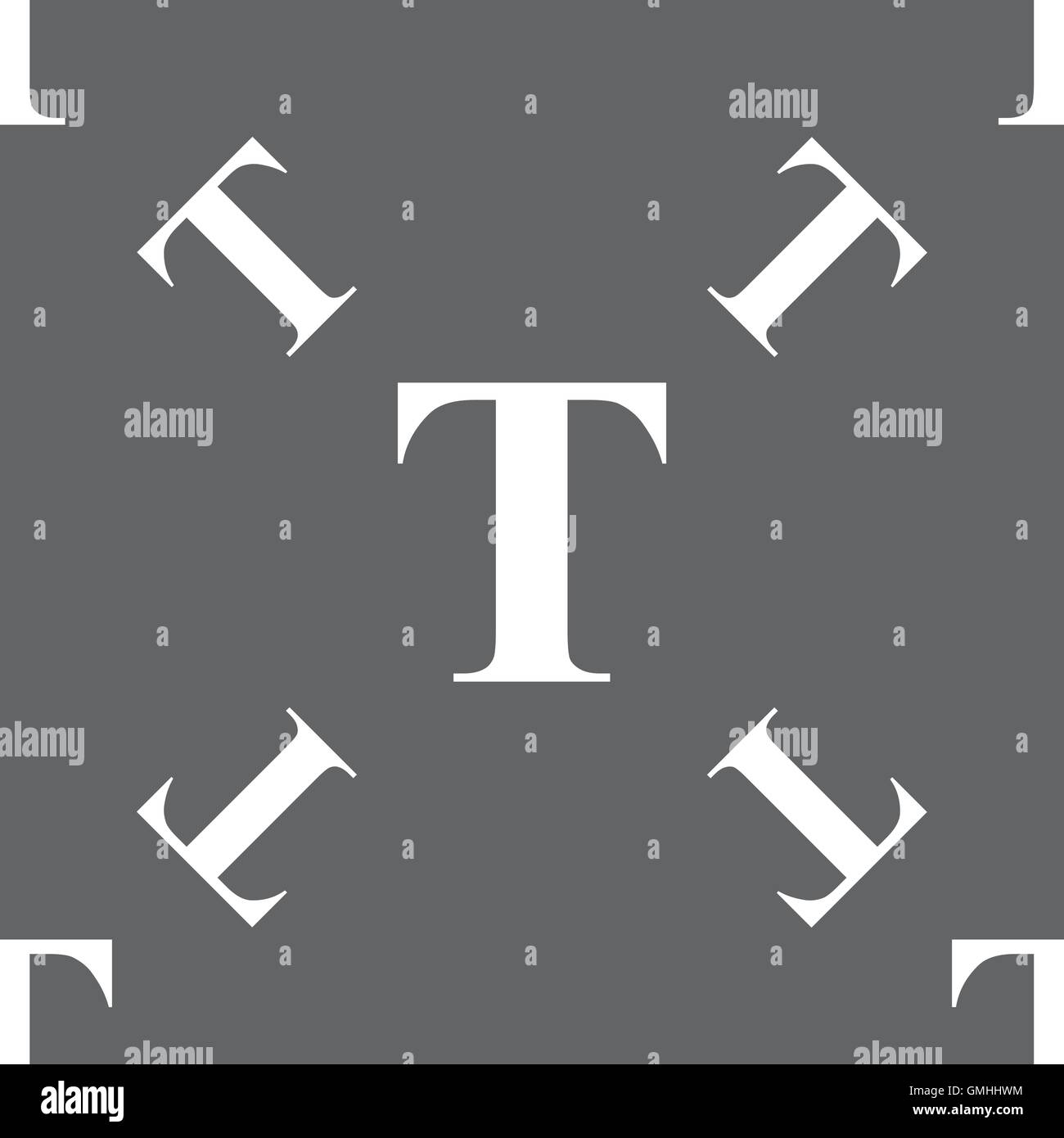 L'icône d'édition de texte signe. Motif transparente sur un fond gris. Vector Illustration de Vecteur