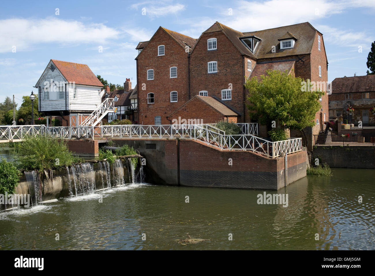 Abel Fletcher's Mill sur Avon Rivon Tewkesbury UK Photo Stock - Alamy