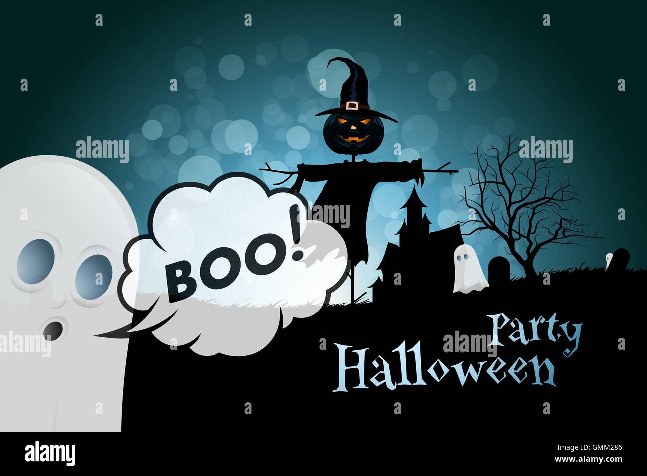 Halloween Party Background Illustration de Vecteur