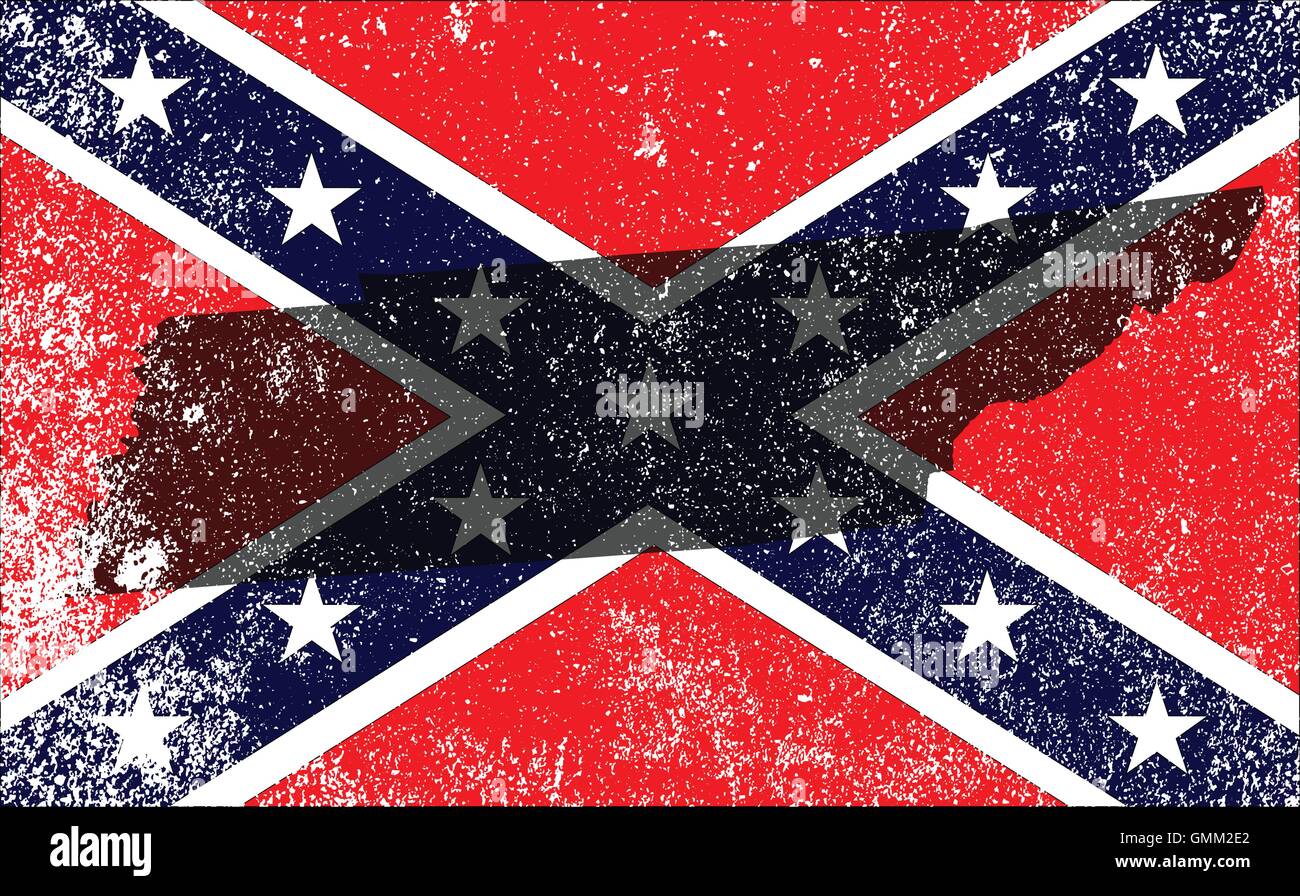 Guerre civile rebelle drapeau avec Virginia Site Illustration de Vecteur