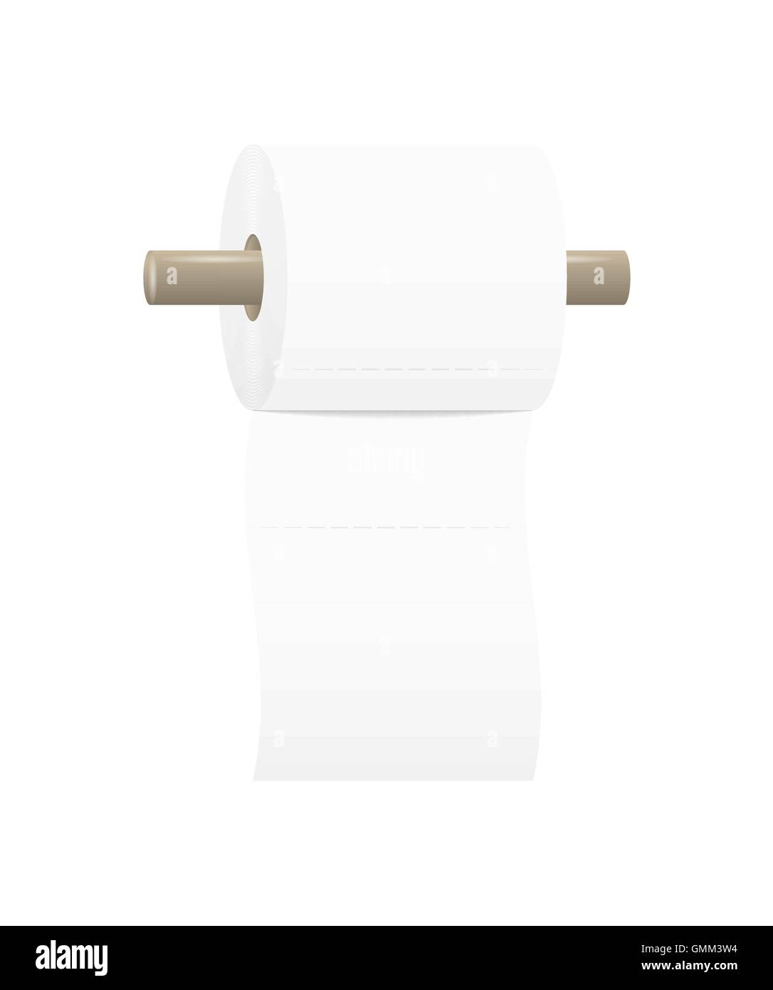 Rouleau de papier toilette Illustration de Vecteur