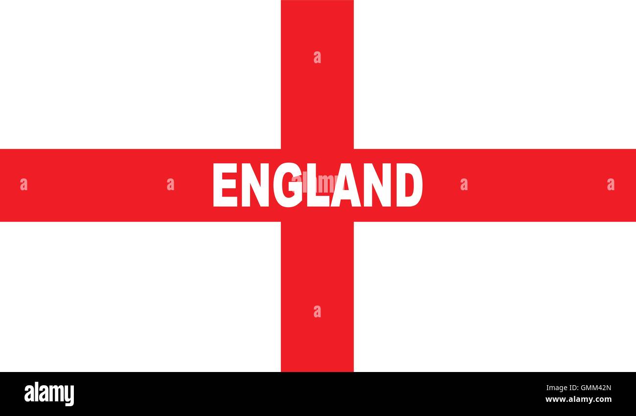 Drapeau de l’Angleterre Illustration de Vecteur