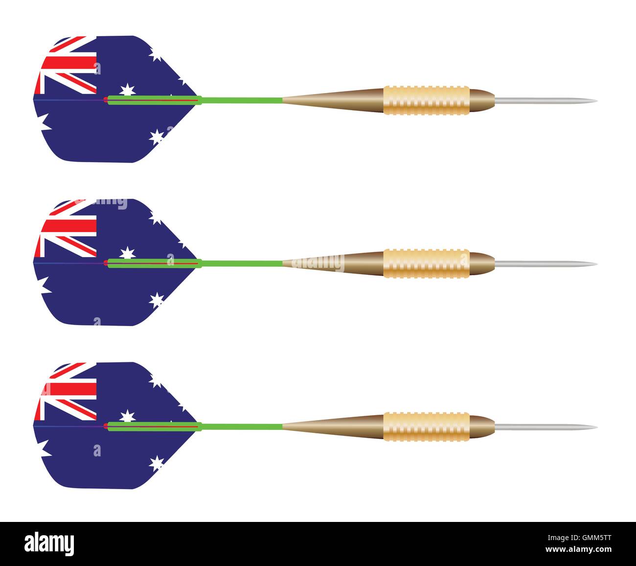 Australian Fléchettes . Illustration de Vecteur