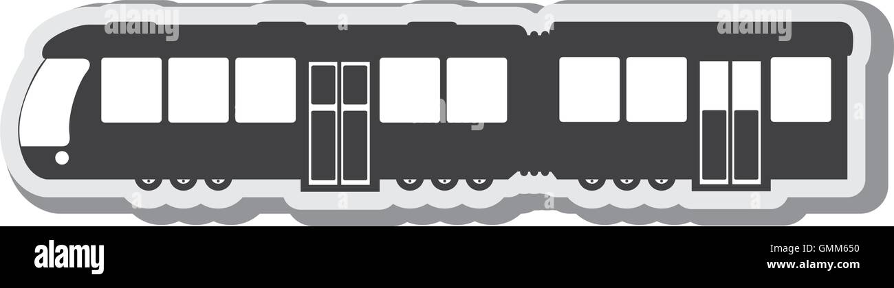 Véhicule de transport train Illustration de Vecteur