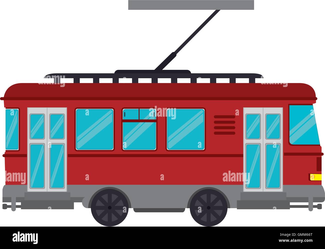 Tramway Véhicule de transport Illustration de Vecteur