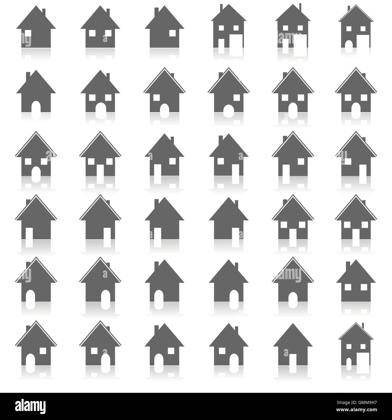 Icônes house, vector illustration. Illustration de Vecteur