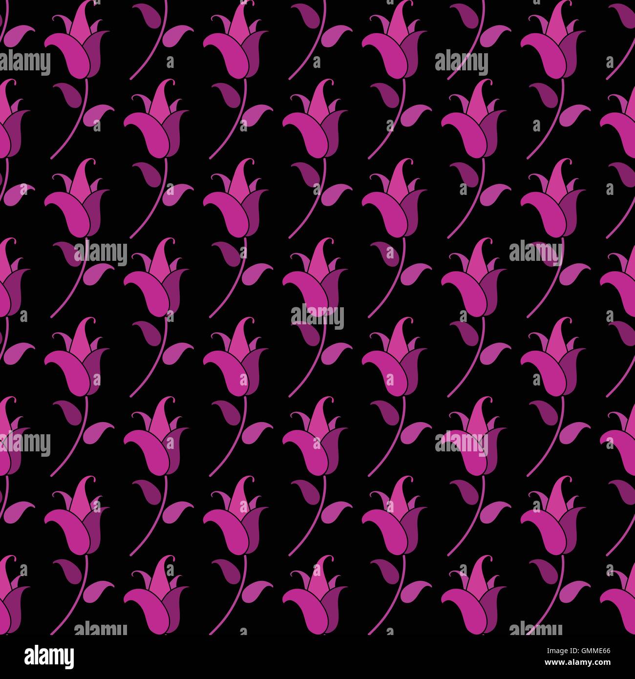 Motif de petits transparent purple tulips Illustration de Vecteur