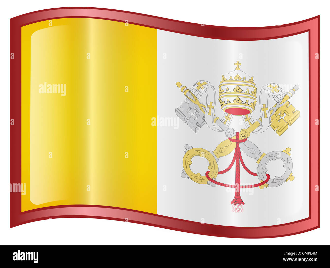 Drapeau de rome Banque d'images détourées - Alamy
