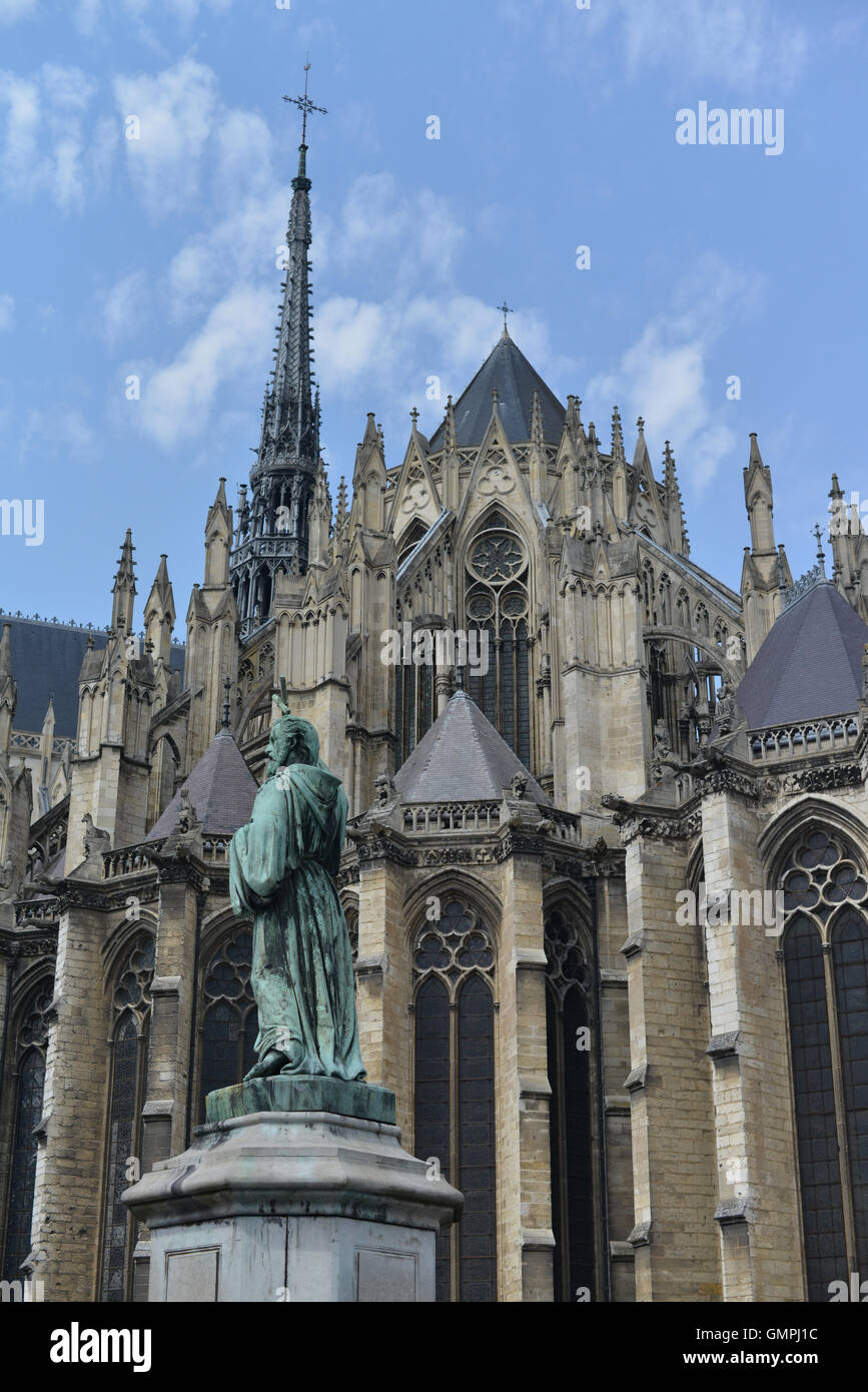 Cathédrale Notre-Dame d'Amiens, UNESCO World Heritage Site, Amiens, Somme, Picardie, France Banque D'Images