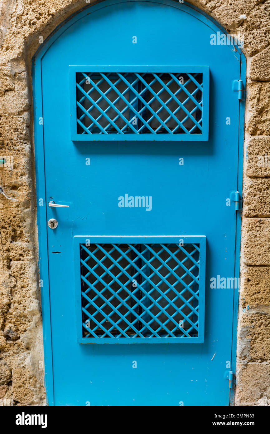 Porte bleue Banque D'Images