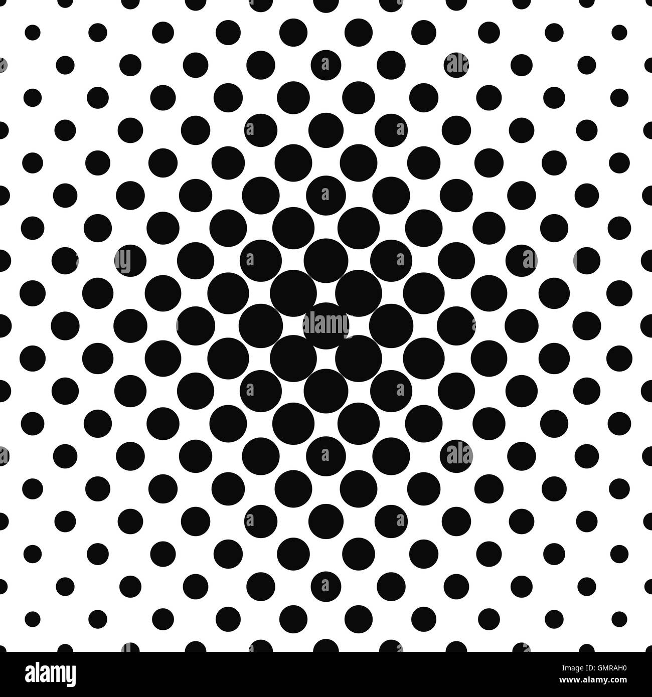 Résumé simple répétition monochrome motif pointillé Illustration de Vecteur
