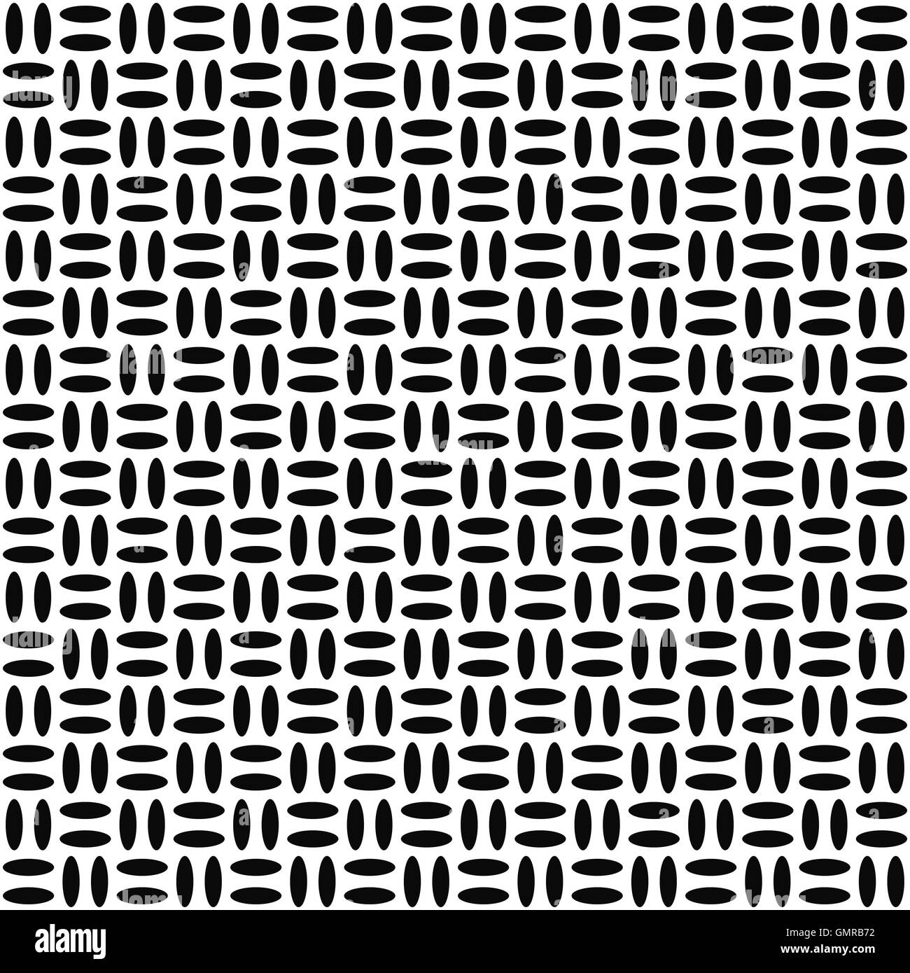 Schéma de répétition ellipse monochrome Illustration de Vecteur