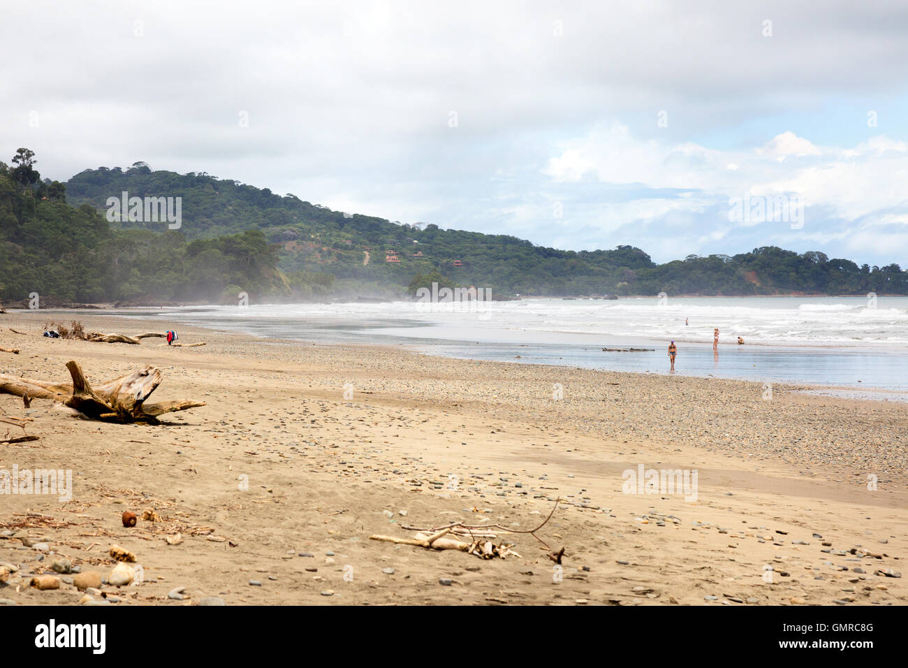La plage de dominical, côte Pacifique, Costa Rica, Amérique centrale Banque D'Images