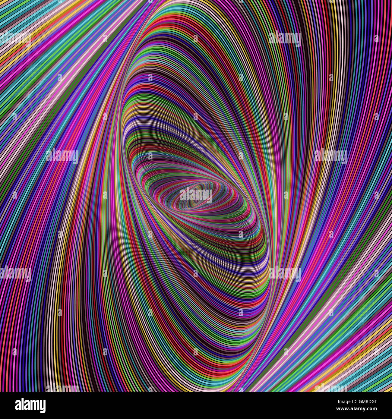 Couleur de fond psychédélique ellipse Illustration de Vecteur