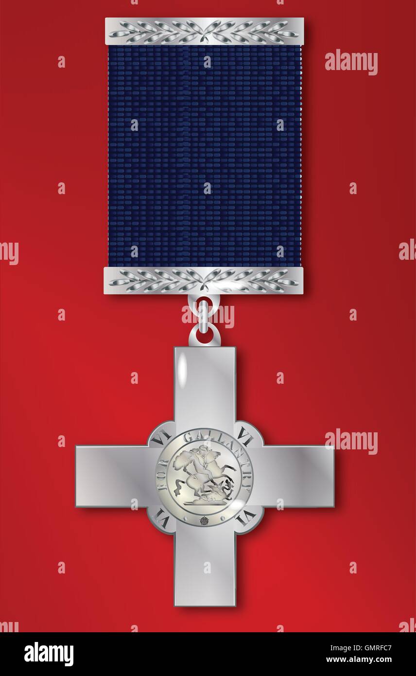 Médaille de la Croix de George Illustration de Vecteur