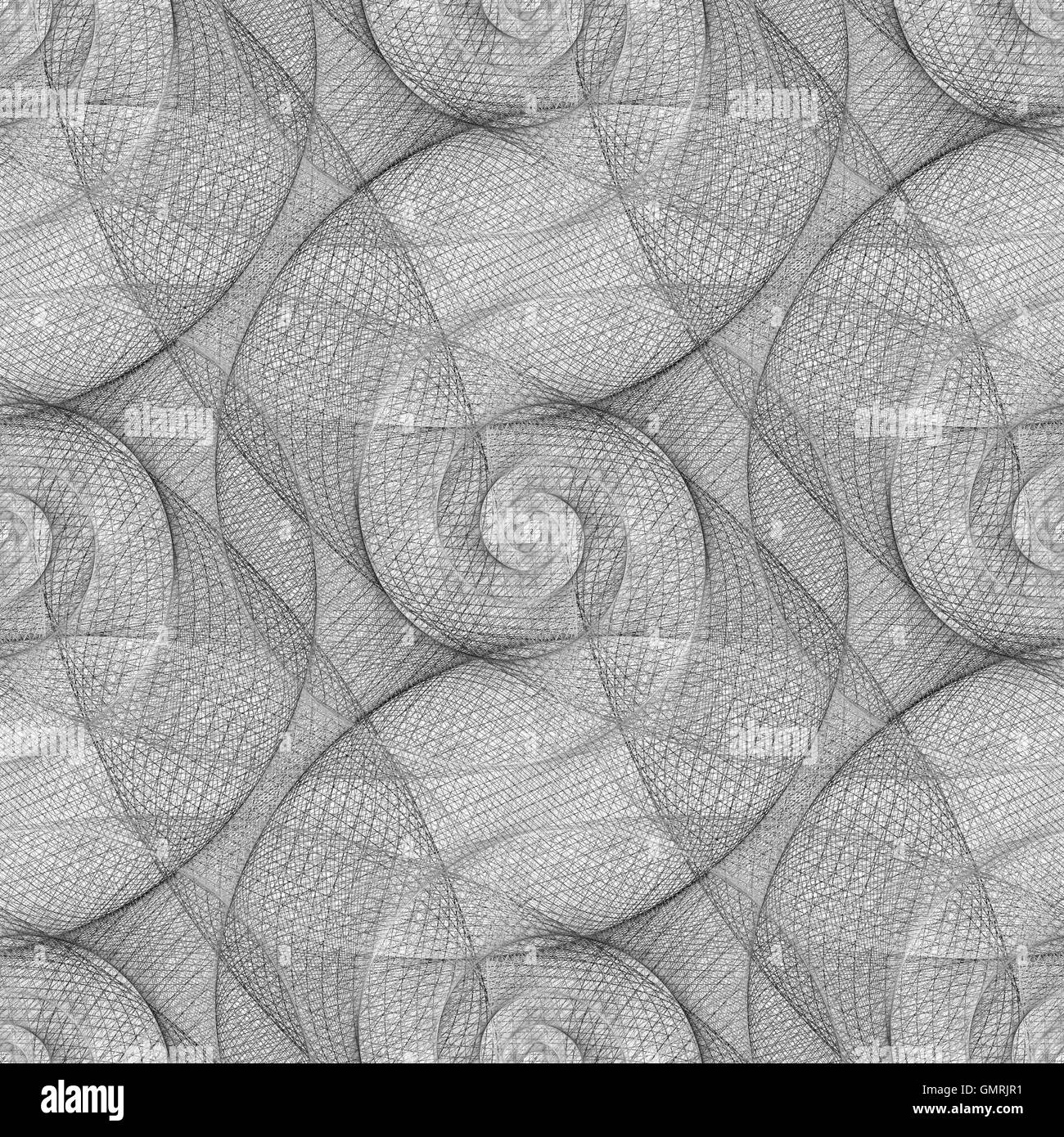 Noir et blanc transparent motif swirl Illustration de Vecteur