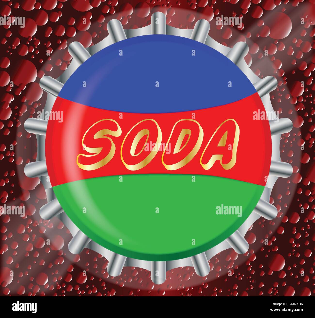 Cravate Vintage Coca Cola - Modèle Skinny 58" - Bouchons De Bouteille - Soie Rouge