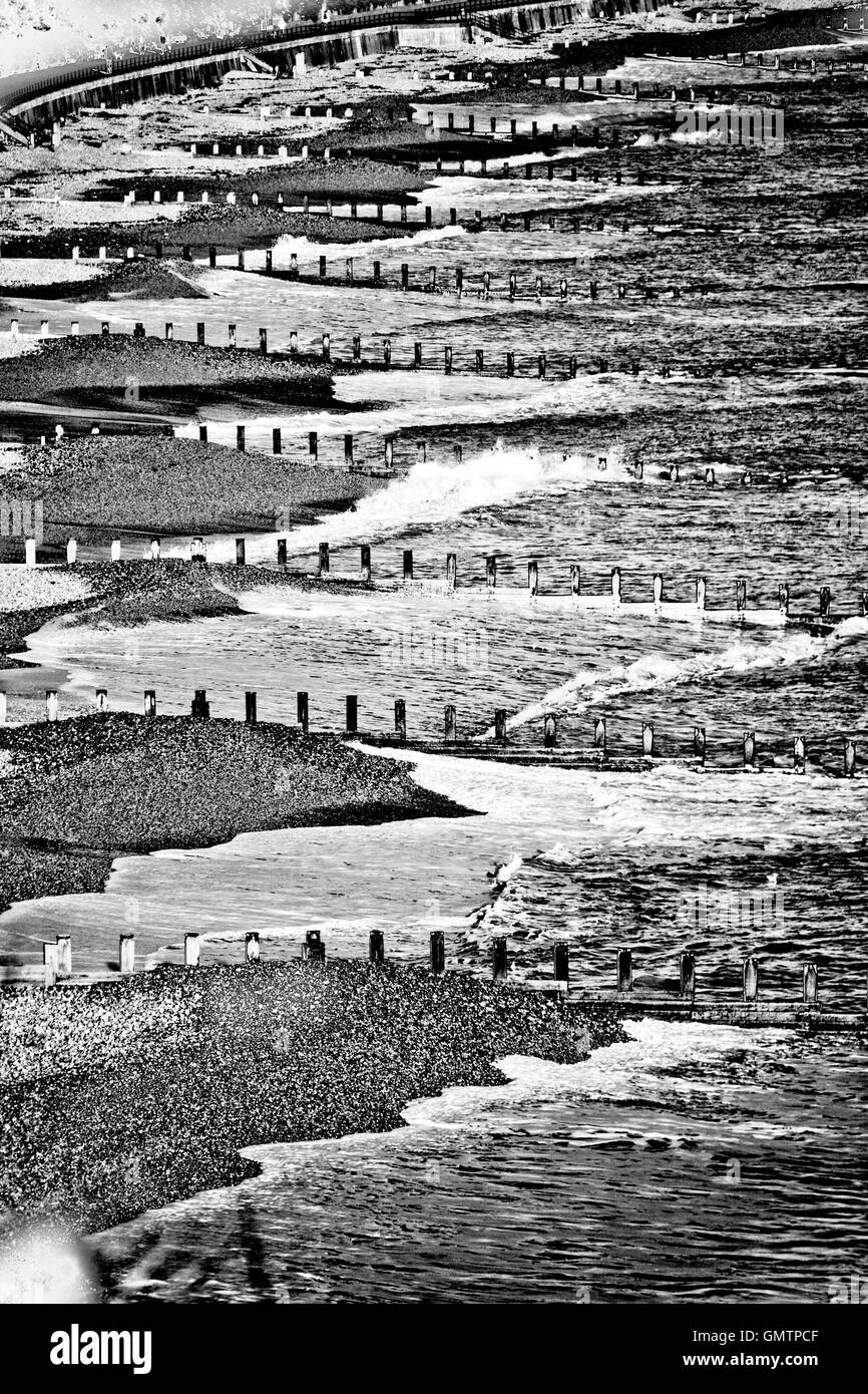 Épis Eastbourne Banque D'Images