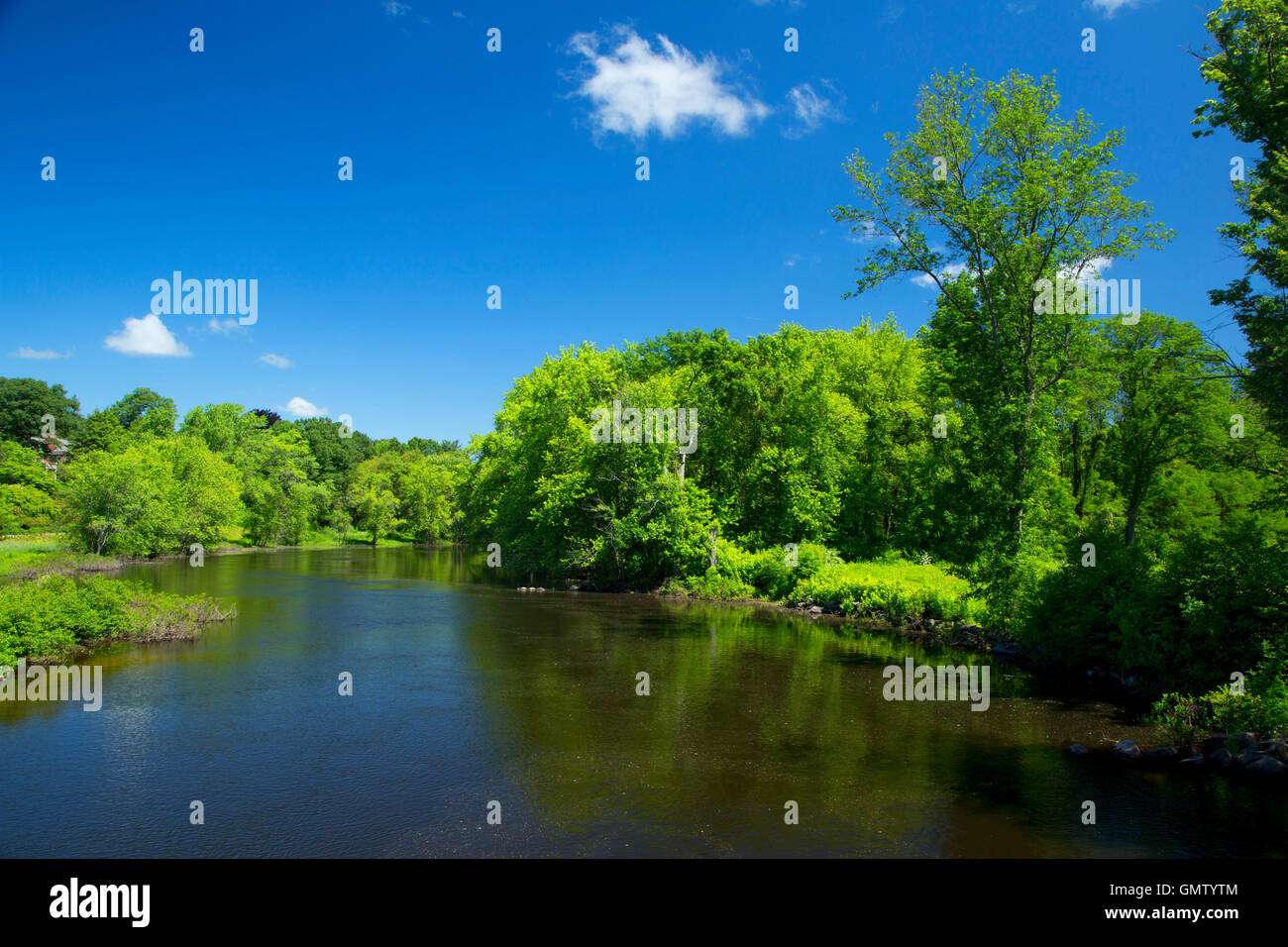 Concord Wild and Scenic River, Minute Man National Historical Park, Massachusetts Banque D'Images