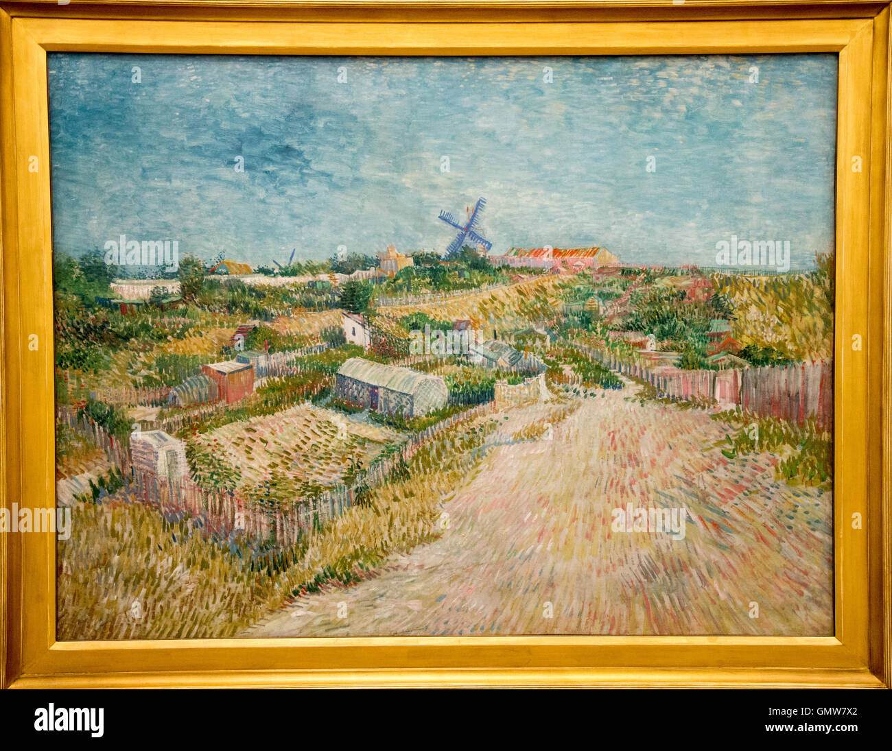 'Cuisine' 1887 sur les jardins de Montmartre Vincent van Gogh Banque D'Images